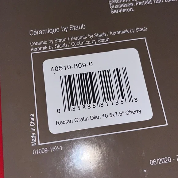 NEW Staub Ceramique Rectan Gratin Baking Dish - Picture 4 of 5